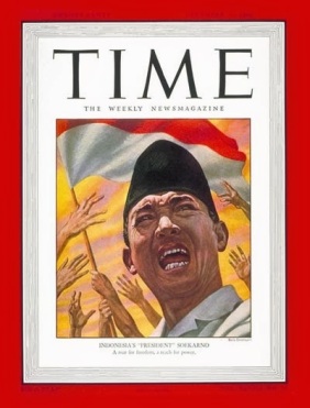 SUKARNO - FRONT COVER OF THE TIME MAGAZINE